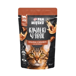 Pan Mięsko Kawałki w sosie Cielęcina z jeleniem (dorosły) 85 g